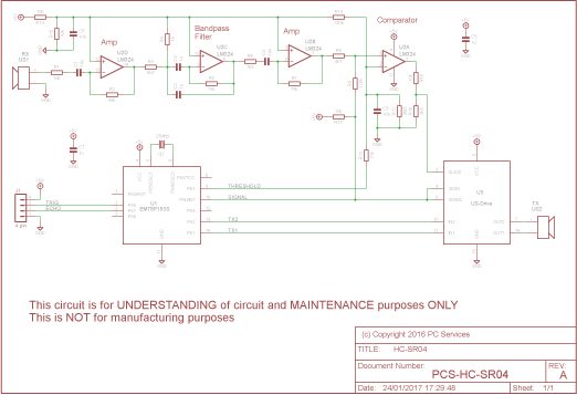 HC-SR04 Circuit Diagram (click to enlarge)