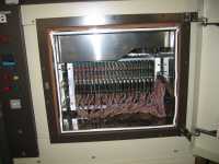 Burn in chamber fully loaded (600 devices)