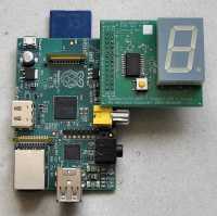 GPIO - 7 Segment LED and Push Switch Board on a Pi