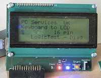The main user interface using LCD